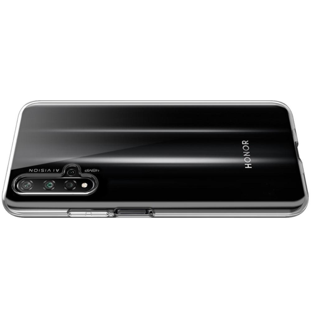 Тонкий TPU Бампер Силиконовый Чехол для Huawei Nova 5T Прозрачный