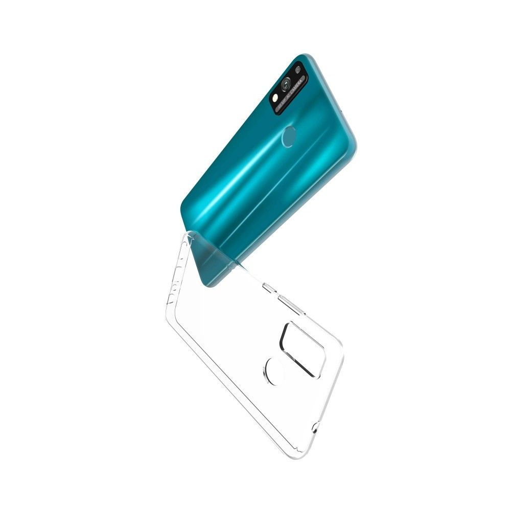 Тонкий TPU Бампер Силиконовый Чехол для Huawei Honor 9X Lite Прозрачный