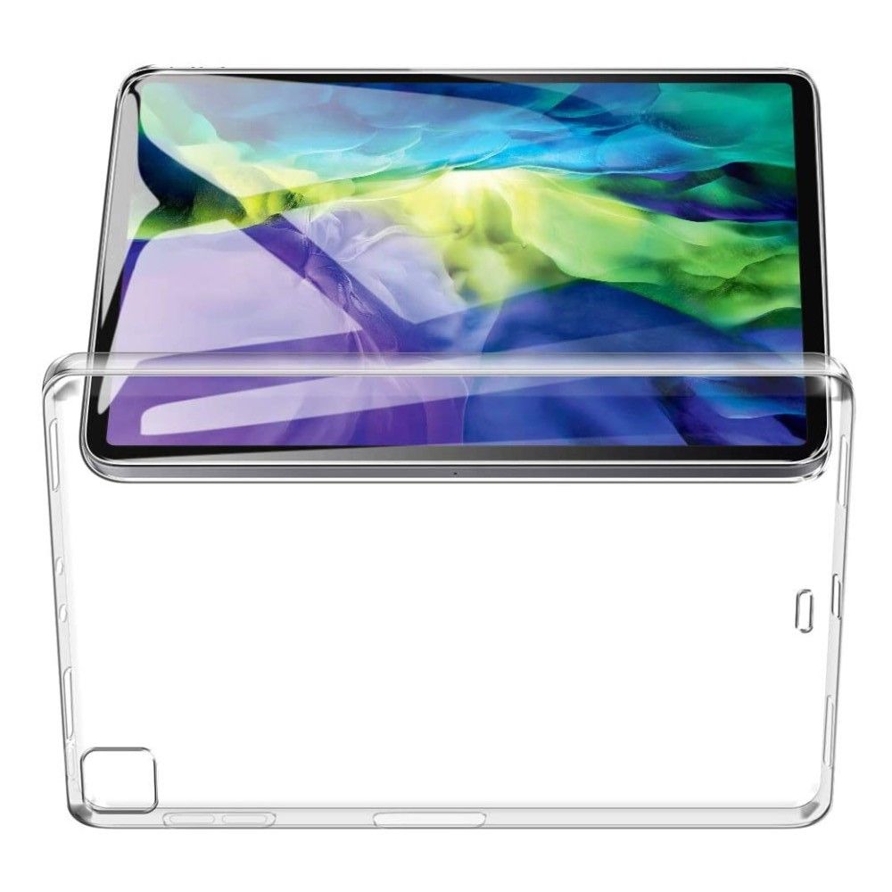 Тонкий TPU Бампер Силиконовый Чехол для iPad Pro 12.9 2020 Прозрачный