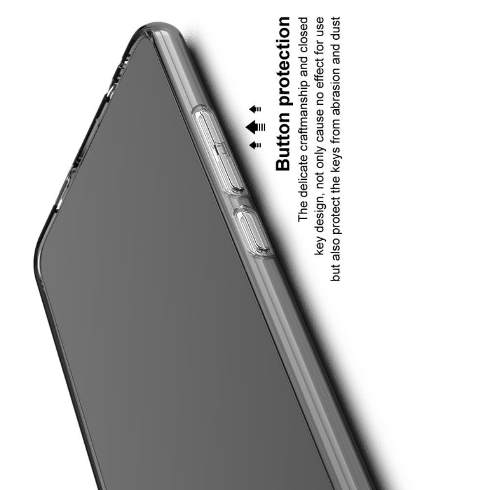 Тонкий TPU Бампер Силиконовый Чехол для OnePlus 8 Pro Прозрачный