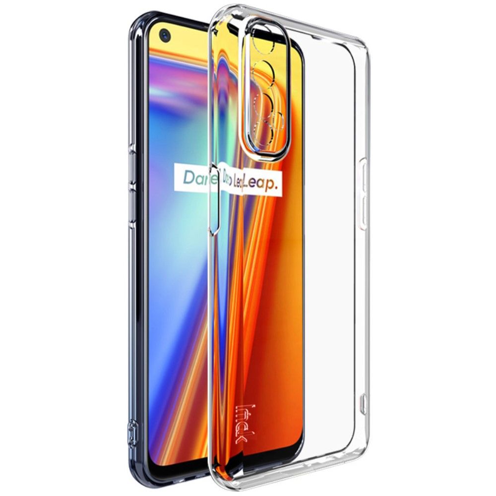 Тонкий TPU Бампер Силиконовый Чехол для Realme 7 Прозрачный - CatCase