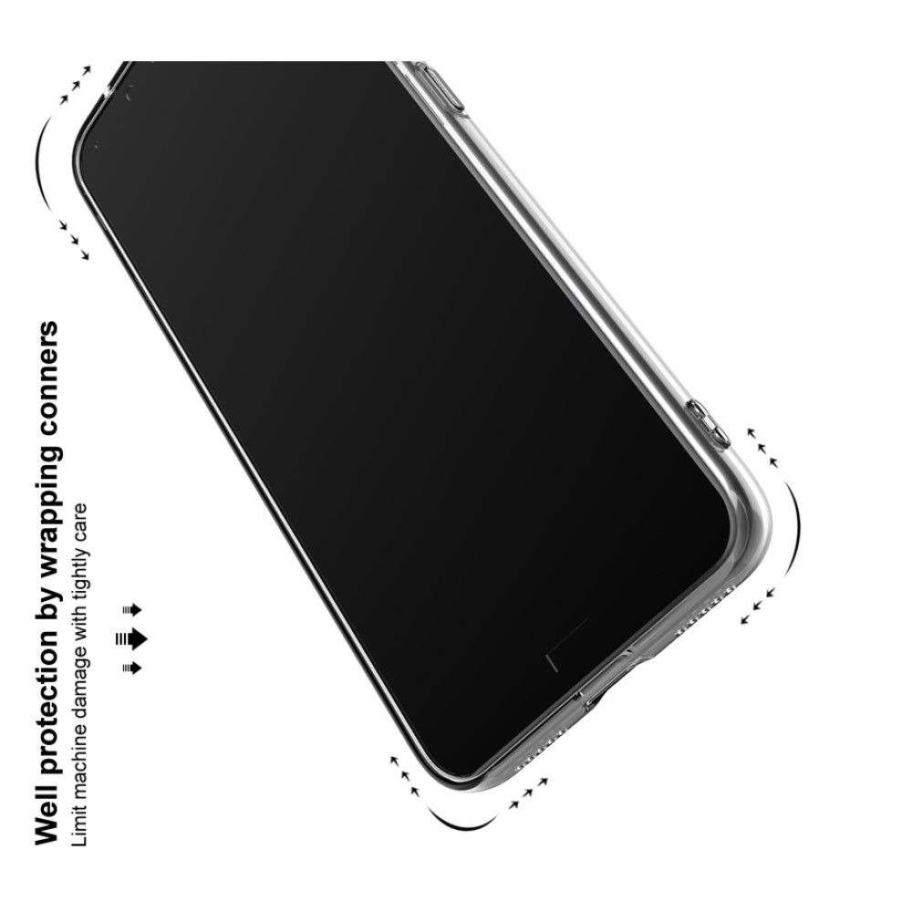 Тонкий TPU Бампер Силиконовый Чехол для Samsung Galaxy A41 Прозрачный