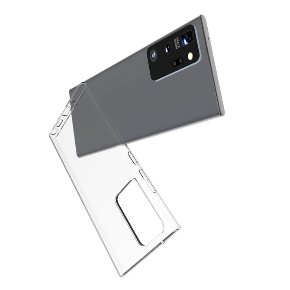 Тонкий TPU Бампер Силиконовый Чехол для Samsung Galaxy Note 20 Ultra Прозрачный