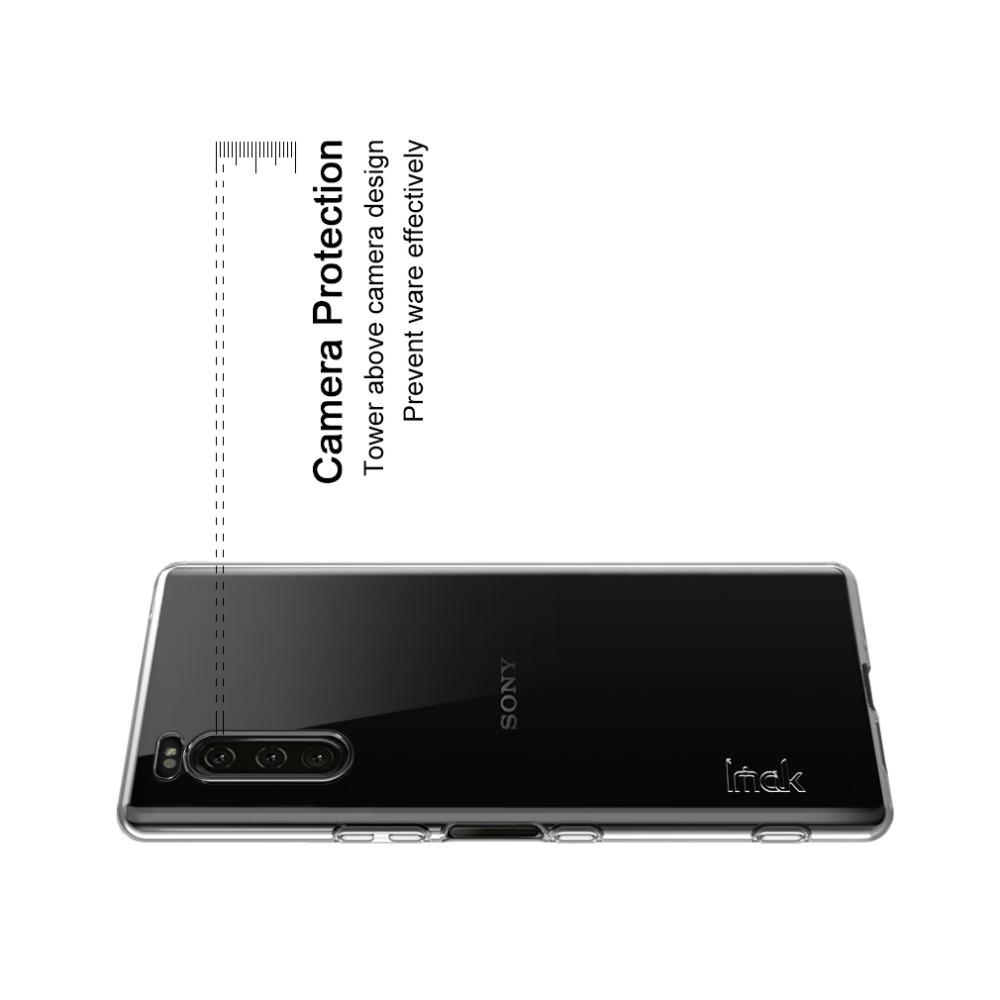 Тонкий TPU Бампер Силиконовый Чехол для Sony Xperia 2 Прозрачный