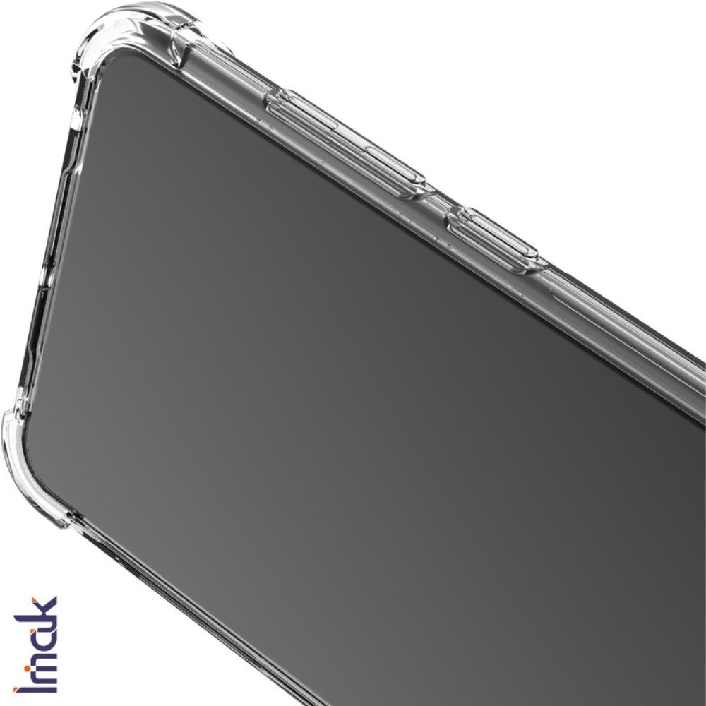 Ударопрочный бронированный IMAK чехол для Asus ROG Phone 3 ZS661KS с усиленными углами прозрачный + защитная пленка на экран