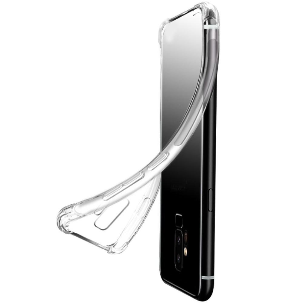 Ударопрочный бронированный IMAK чехол для HTC Desire 19 Plus с усиленными углами прозрачный + защитная пленка на экран