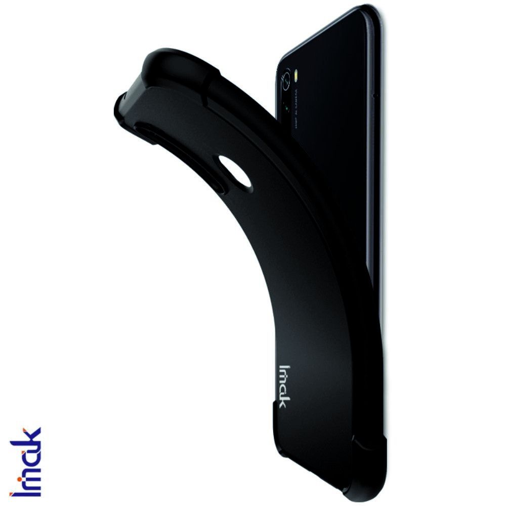 Ударопрочный бронированный IMAK чехол для Huawei Mate 30 Pro с усиленными углами черный + защитная пленка на экран