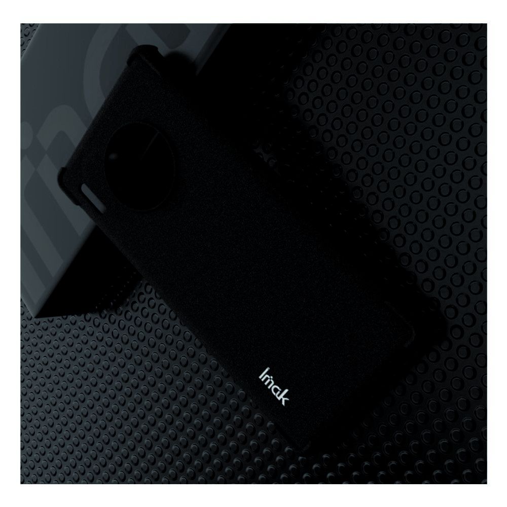 Ударопрочный бронированный IMAK чехол для Huawei Mate 30 Pro с усиленными углами черный + защитная пленка на экран