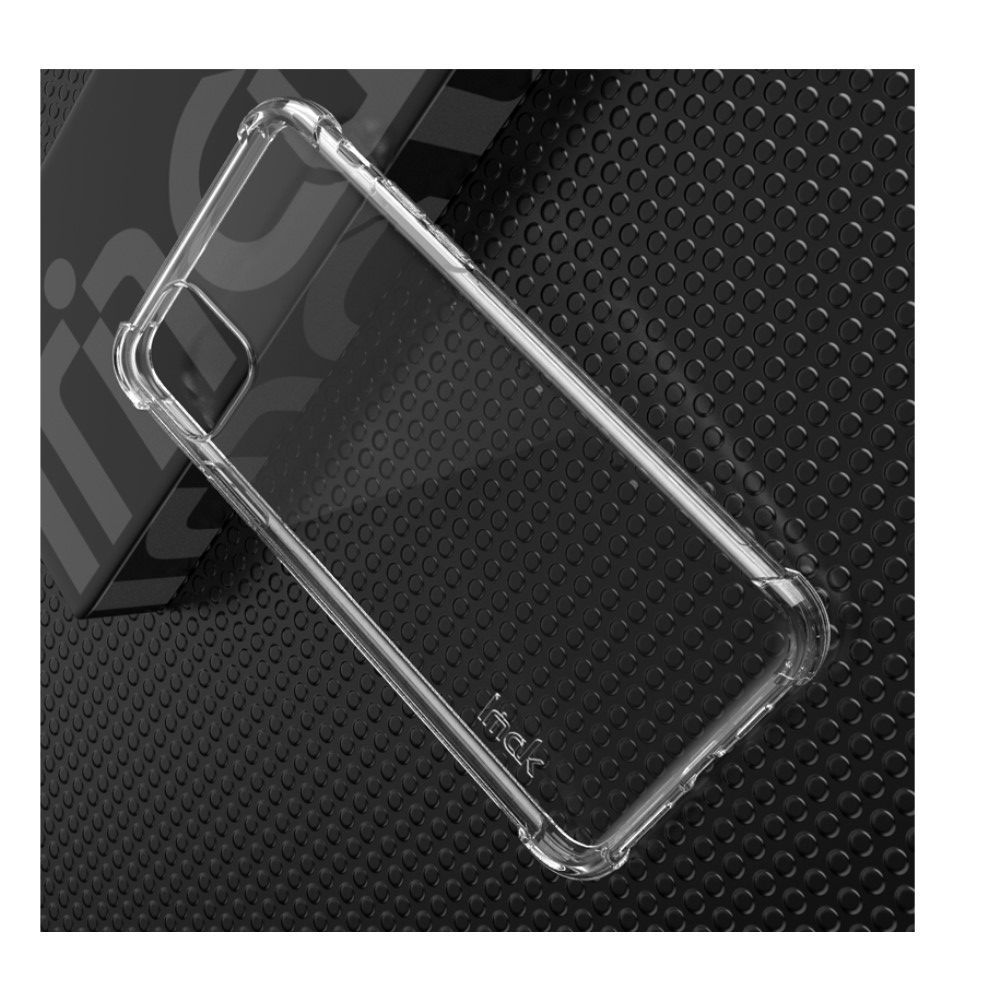 Ударопрочный бронированный IMAK чехол для iPhone 11 Pro Max с усиленными углами песочно-черный + защитная пленка на экран