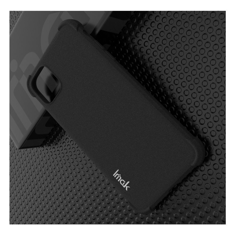 Ударопрочный бронированный IMAK чехол для iPhone 11 Pro Max с усиленными углами черный + защитная пленка на экран
