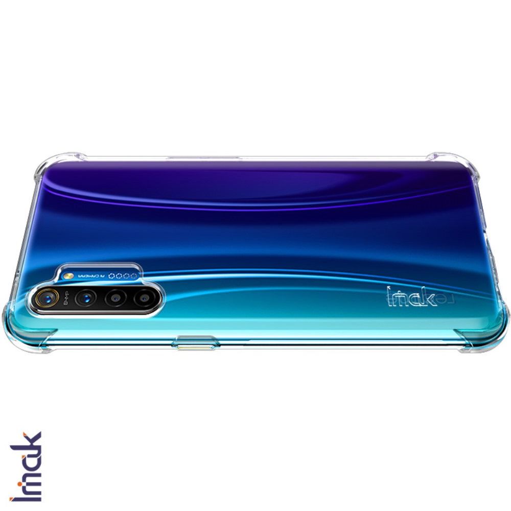 Ударопрочный бронированный IMAK чехол для OPPO Realme XT с усиленными  углами прозрачный + защитная пленка на экран - CatCase