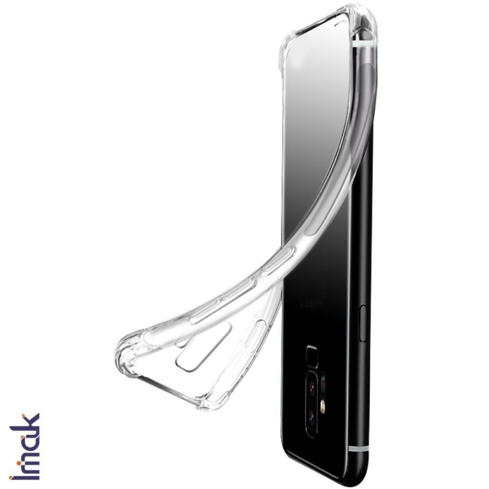Ударопрочный бронированный IMAK чехол для Samsung Galaxy A51 с усиленными углами прозрачный + защитная пленка на экран
