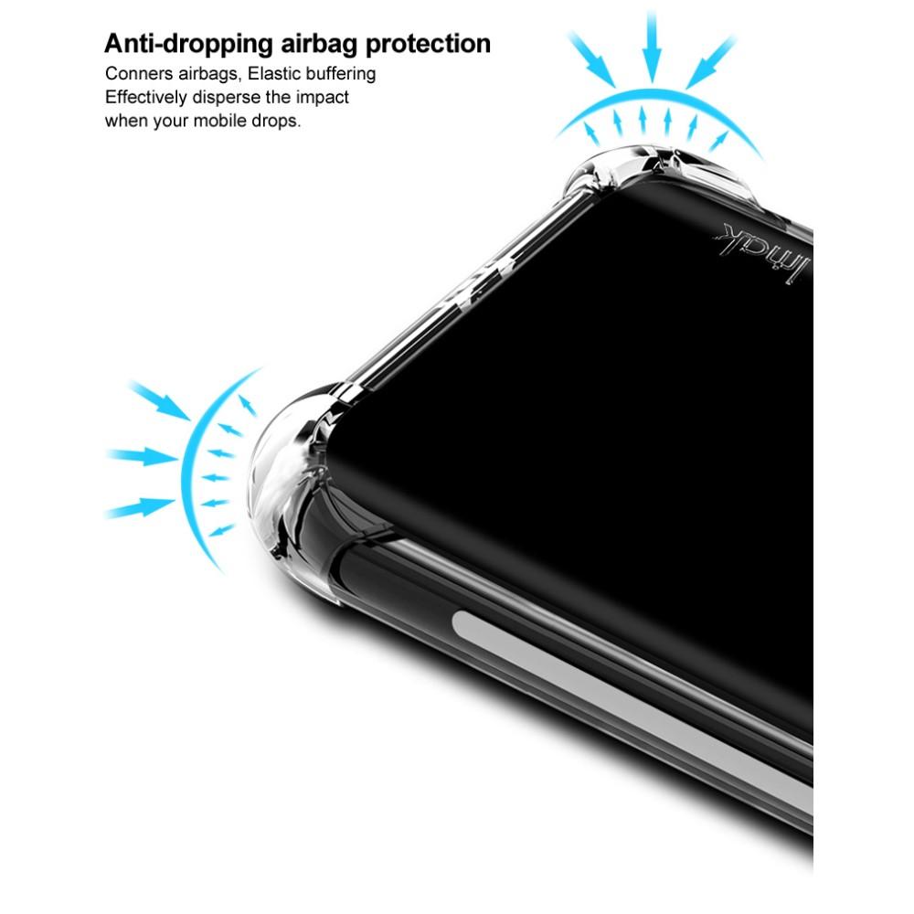 Ударопрочный бронированный IMAK чехол для Xiaomi Redmi Note 8 Pro с усиленными углами песочно-черный + защитная пленка на экран