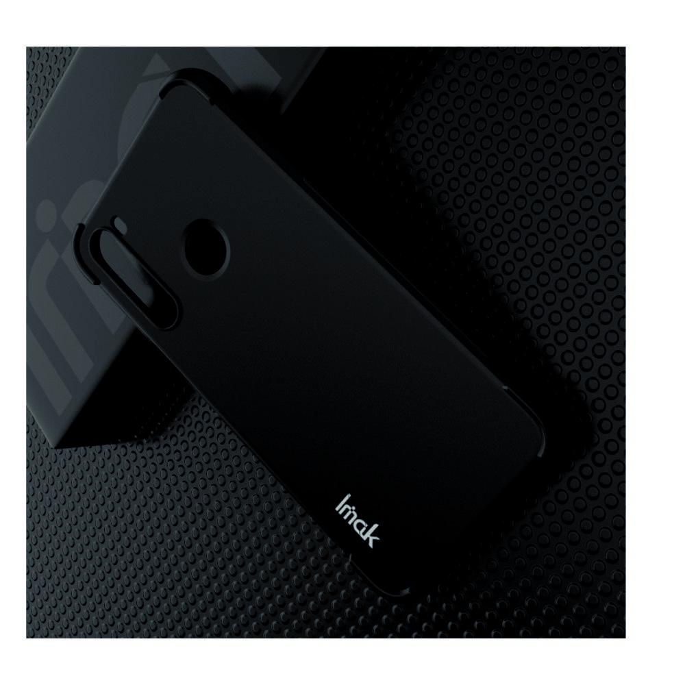 Ударопрочный бронированный IMAK чехол для Xiaomi Redmi Note 8 с усиленными углами прозрачный + защитная пленка на экран
