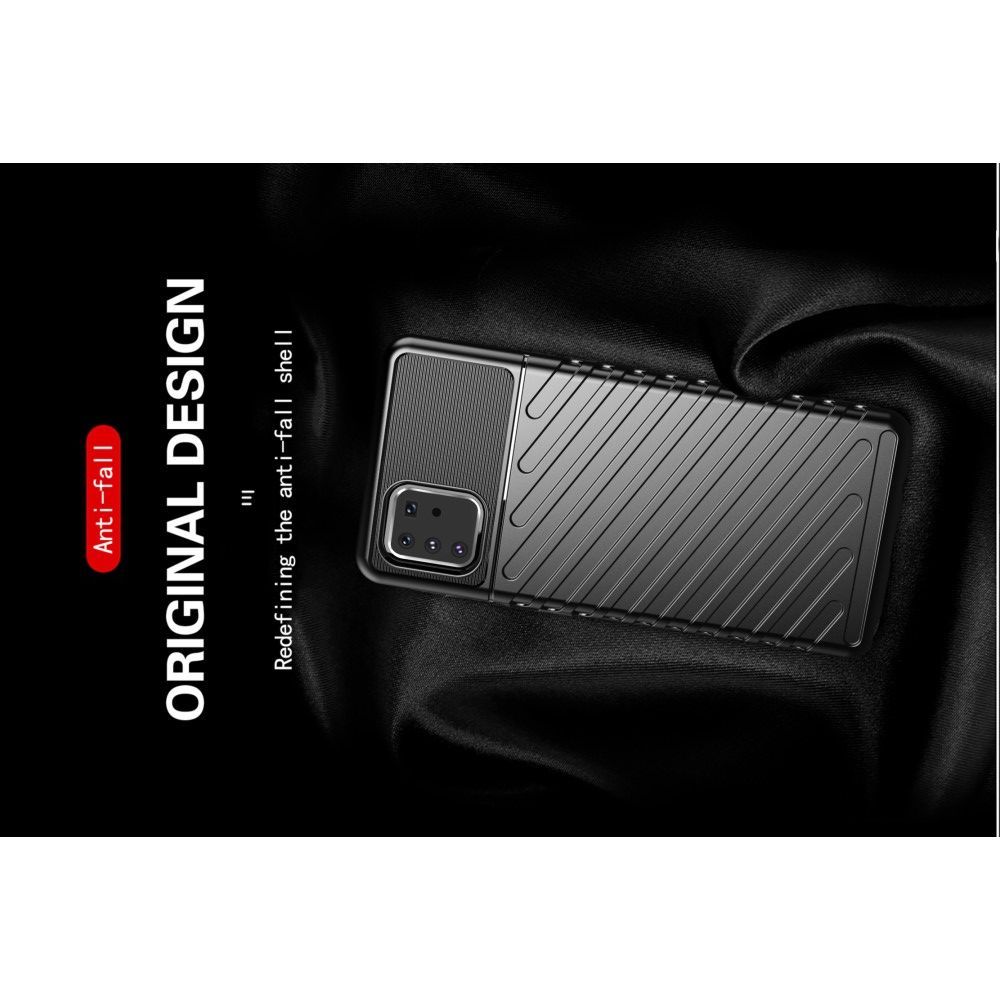 Ударопрочный Защитный Чехол Rugged Armor Guard Пластик + TPU для Samsung Galaxy Note 10 Lite Черный