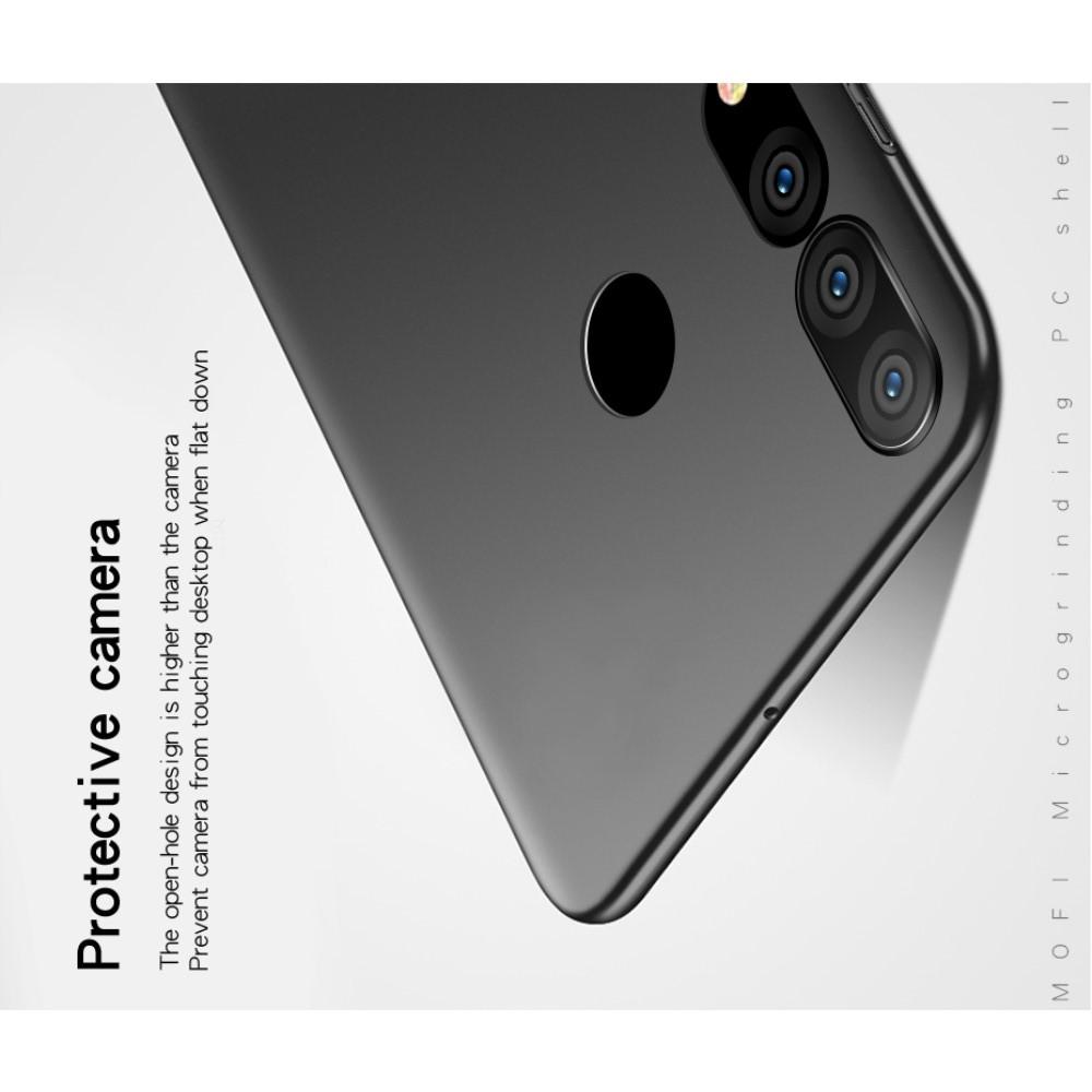 Ультратонкий Матовый Кейс Пластиковый Накладка Чехол для Huawei Honor 10i Черный