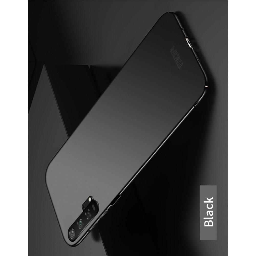 Ультратонкий Матовый Кейс Пластиковый Накладка Чехол для Huawei Honor 20 Pro Черный