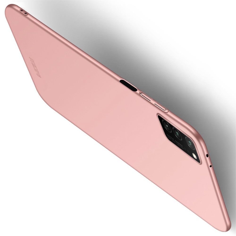 Ультратонкий Матовый Кейс Пластиковый Накладка Чехол для Huawei Honor View 30 Розовый