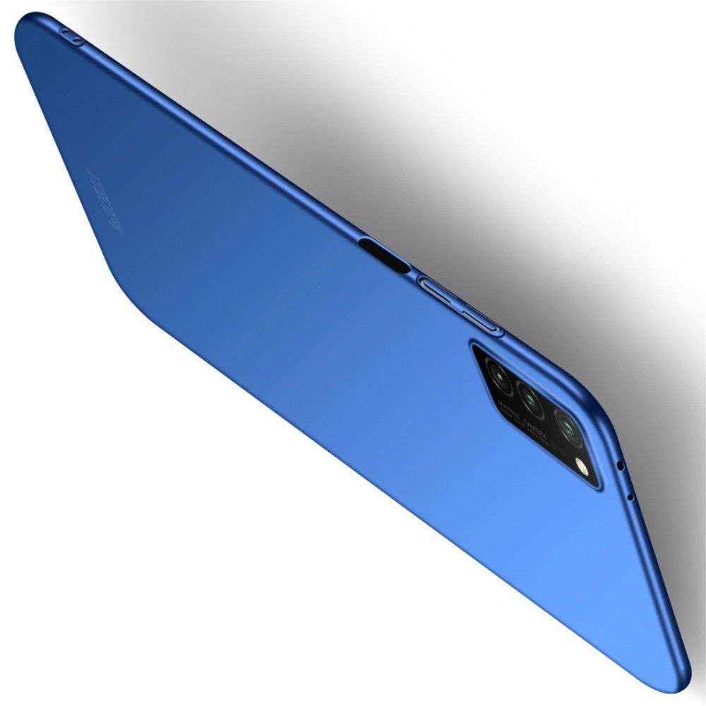 Ультратонкий Матовый Кейс Пластиковый Накладка Чехол для Huawei Honor View 30 Синий