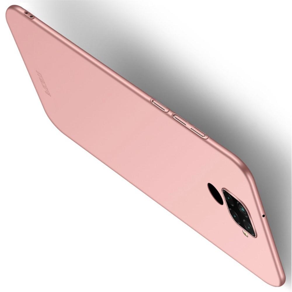 Ультратонкий Матовый Кейс Пластиковый Накладка Чехол для Huawei Mate 30 Lite Ярко-Розовый