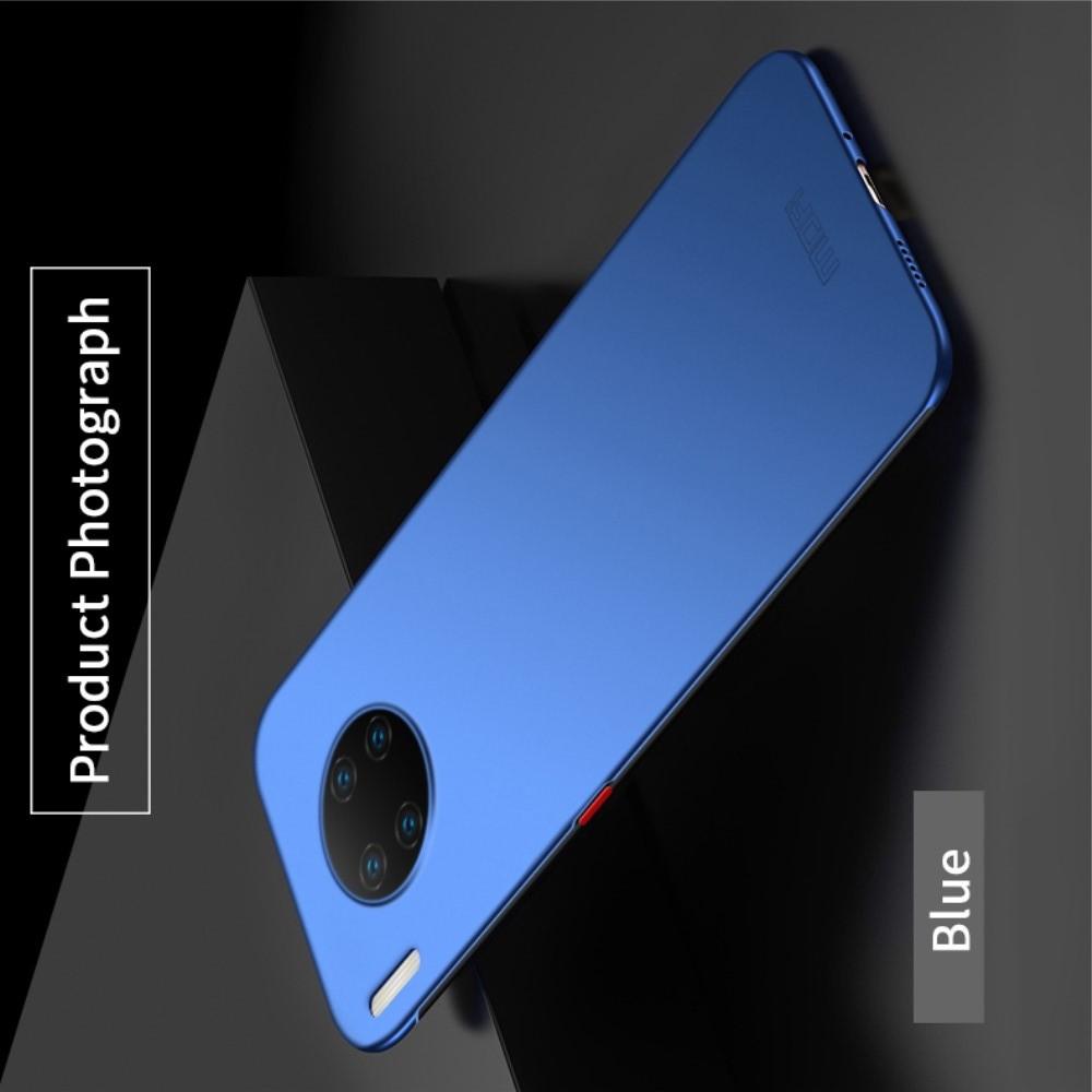 Ультратонкий Матовый Кейс Пластиковый Накладка Чехол для Huawei Mate 30 Pro Синий