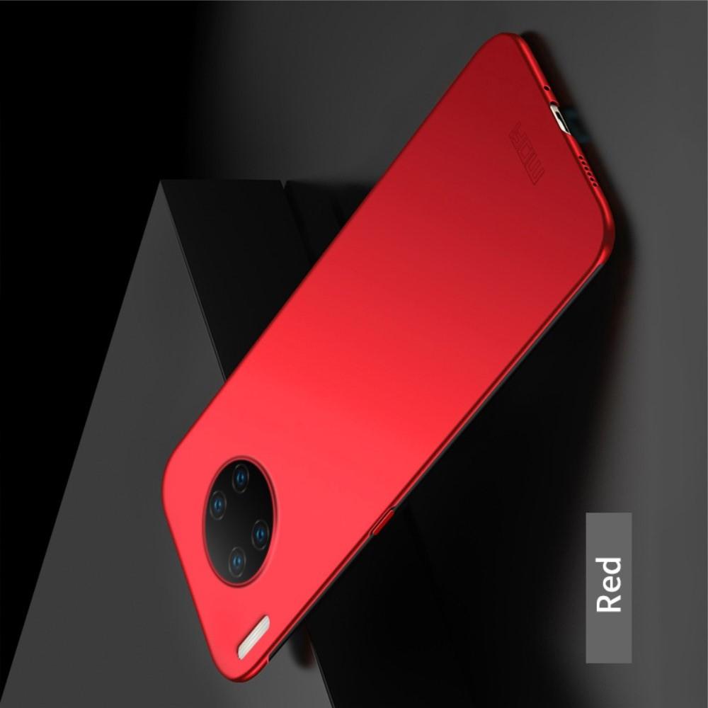 Ультратонкий Матовый Кейс Пластиковый Накладка Чехол для Huawei Mate 30 Pro Красный