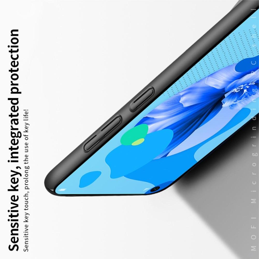 Ультратонкий Матовый Кейс Пластиковый Накладка Чехол для Huawei nova 5i / P20 lite 2019 Синий