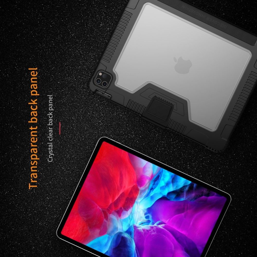 Ультратонкий Матовый Кейс Пластиковый Накладка Чехол для iPad Pro 11 2020 Черный