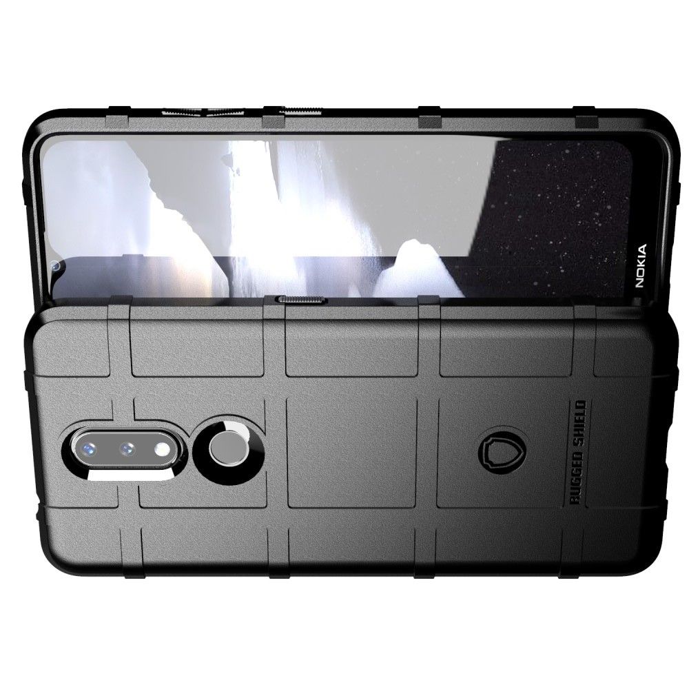 Матовый Кейс Накладка Чехол для Nokia 2.4 Черный