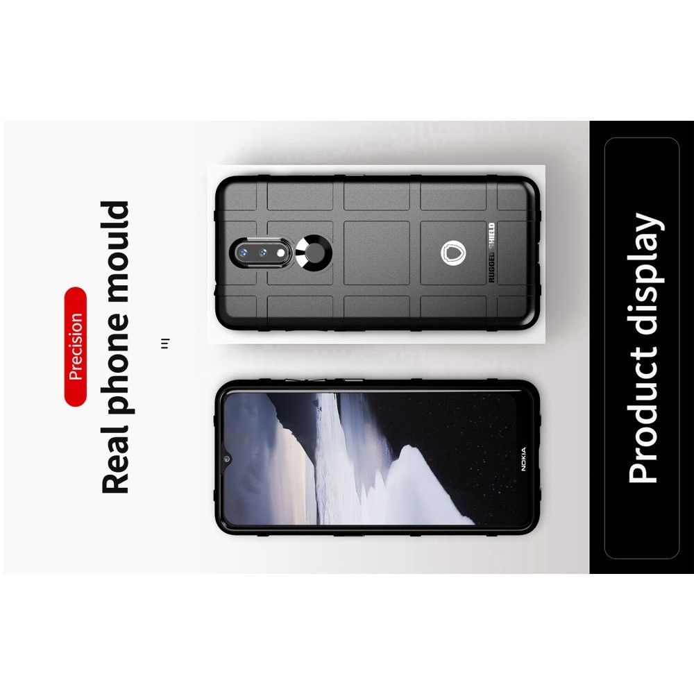 Матовый Кейс Накладка Чехол для Nokia 2.4 Черный