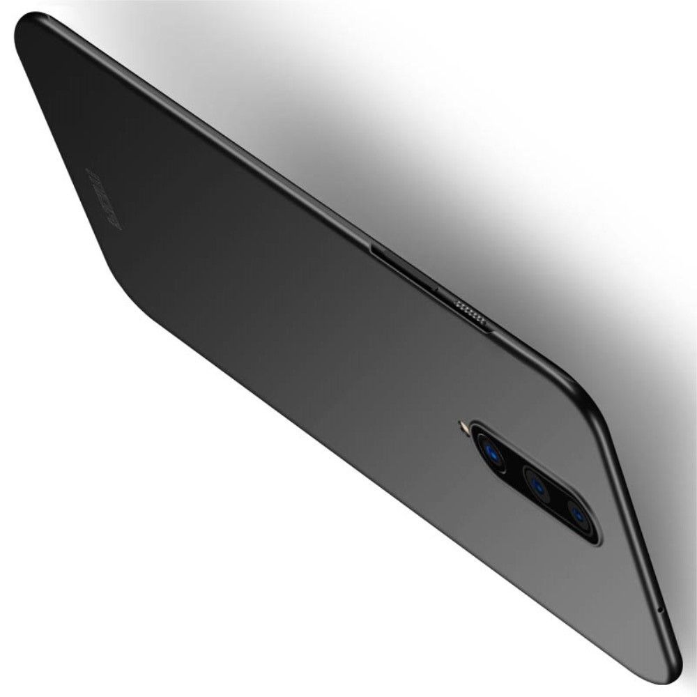 Ультратонкий Матовый Кейс Пластиковый Накладка Чехол для OnePlus 8 Черный