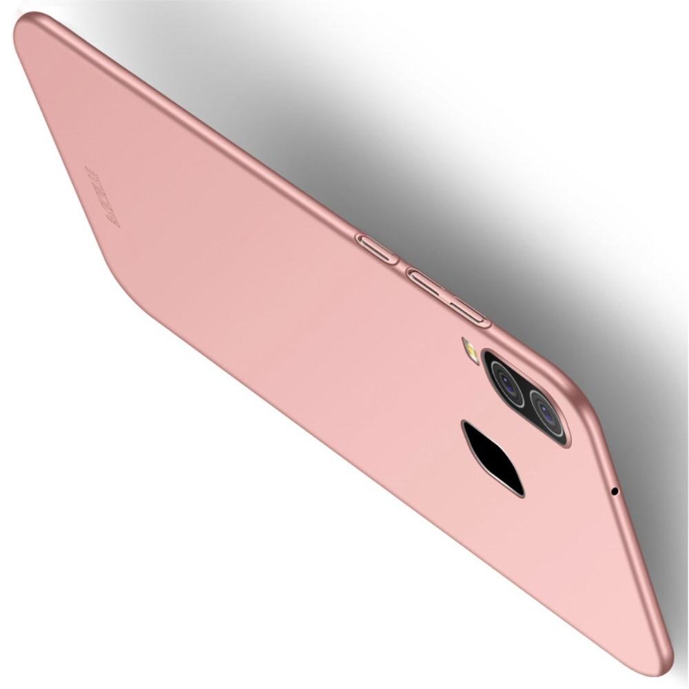 Ультратонкий Матовый Кейс Пластиковый Накладка Чехол для Samsung Galaxy A20e Розовое золото