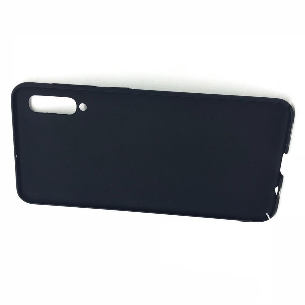 Ультратонкий Матовый Кейс Пластиковый Накладка Чехол для Samsung Galaxy A50 Черный