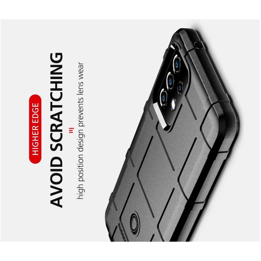 Матовый Кейс Накладка Чехол для Samsung Galaxy A52 Черный
