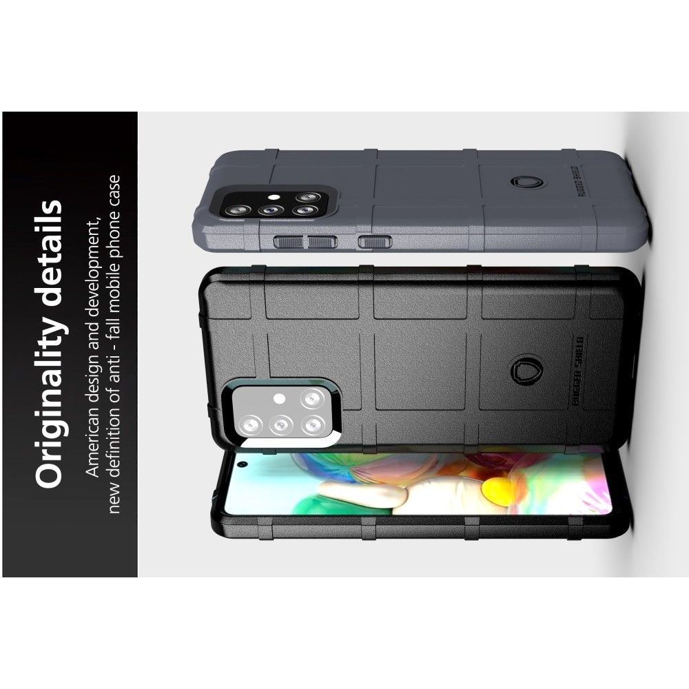 Матовый Кейс Накладка Чехол для Samsung Galaxy A72 Черный