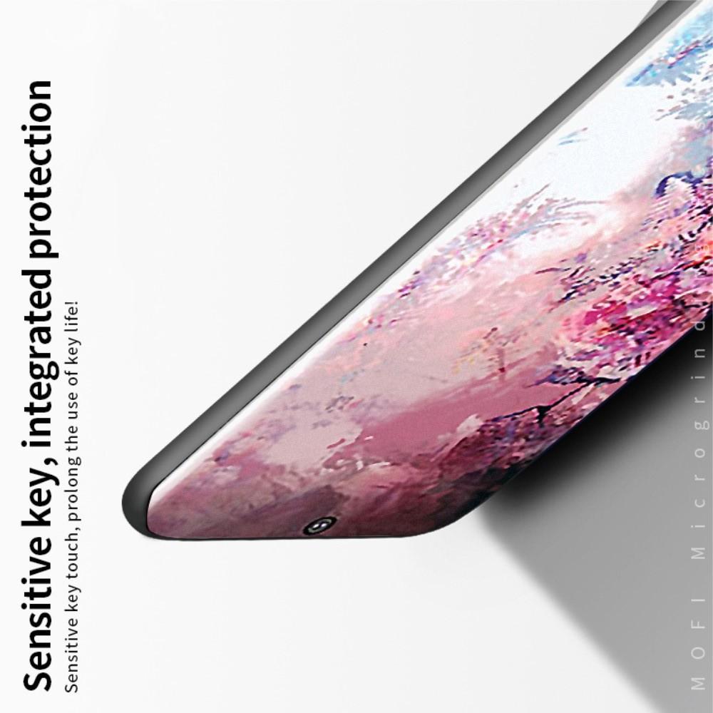 Ультратонкий Матовый Кейс Пластиковый Накладка Чехол для Samsung Galaxy Note 10 Черный