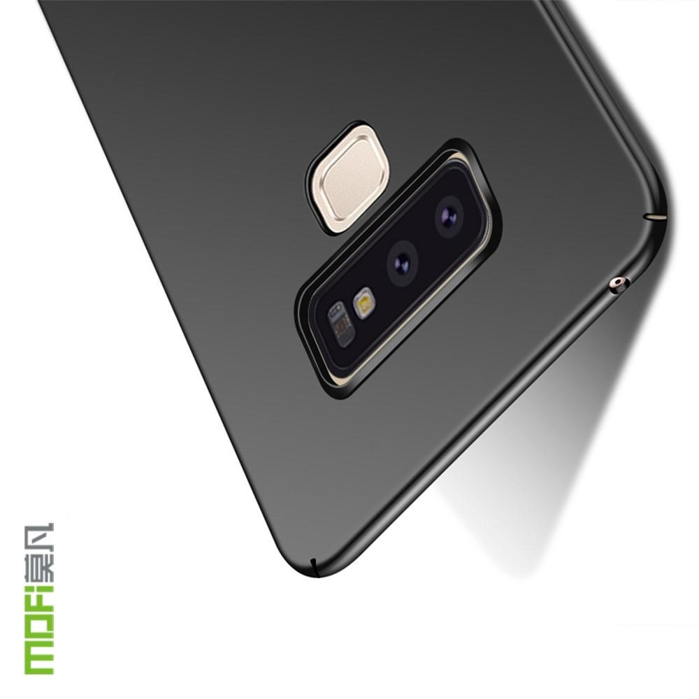 Ультратонкий Матовый Кейс Пластиковый Накладка Чехол для Samsung Galaxy Note 9 Черный