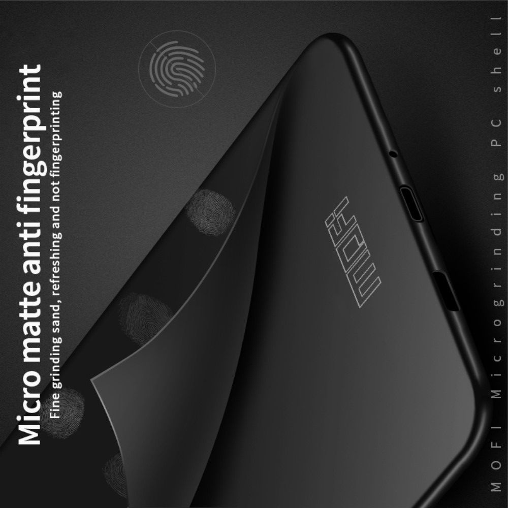 Ультратонкий Матовый Кейс Пластиковый Накладка Чехол для Samsung Galaxy S20 Plus Черный