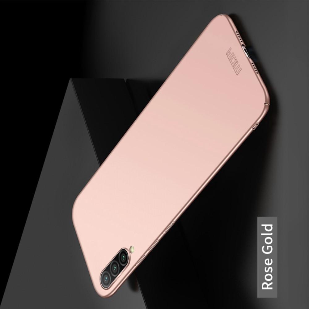 Ультратонкий Матовый Кейс Пластиковый Накладка Чехол для Xiaomi Mi A3 Розовое Золото