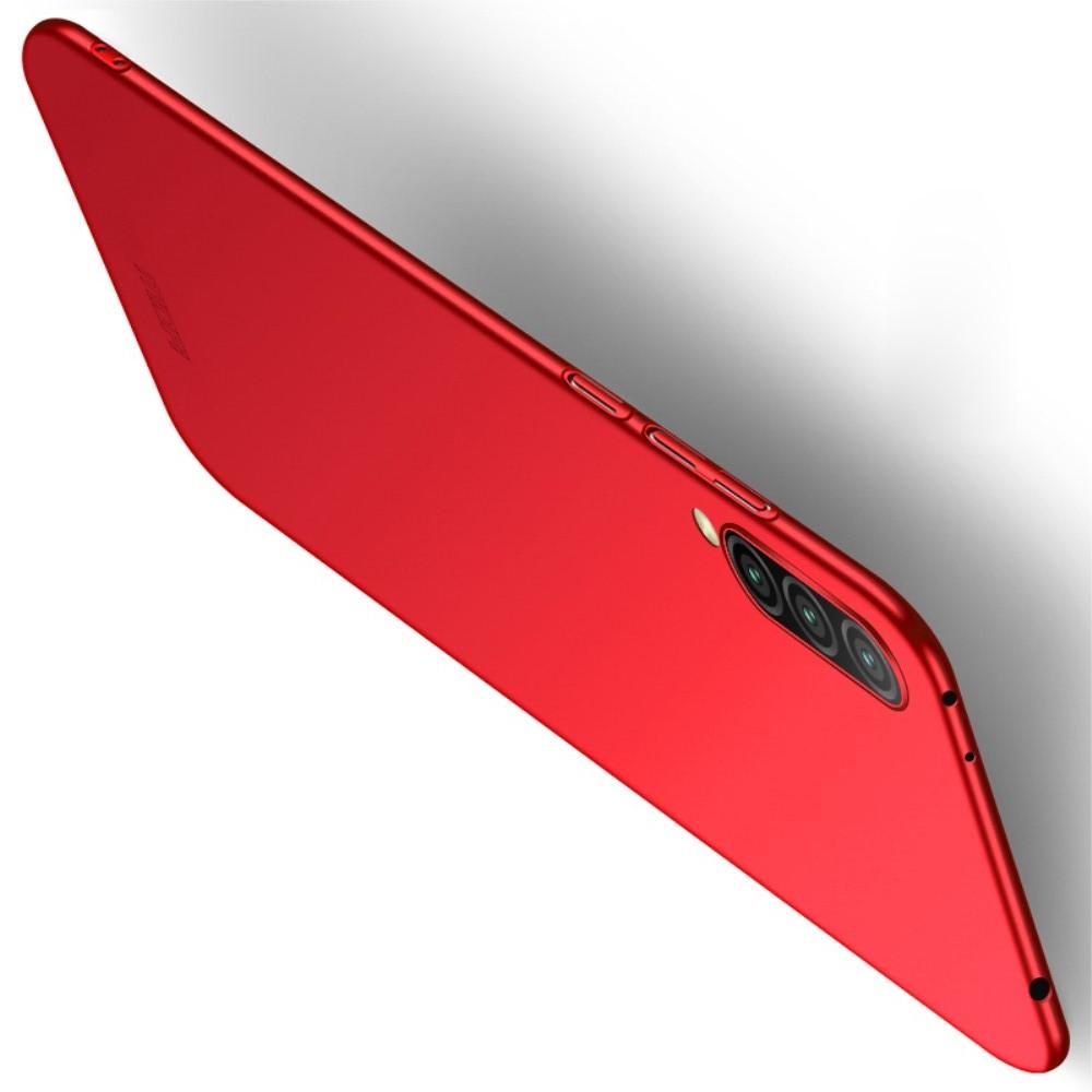 Ультратонкий Матовый Кейс Пластиковый Накладка Чехол для Xiaomi Mi 9 Lite Красный