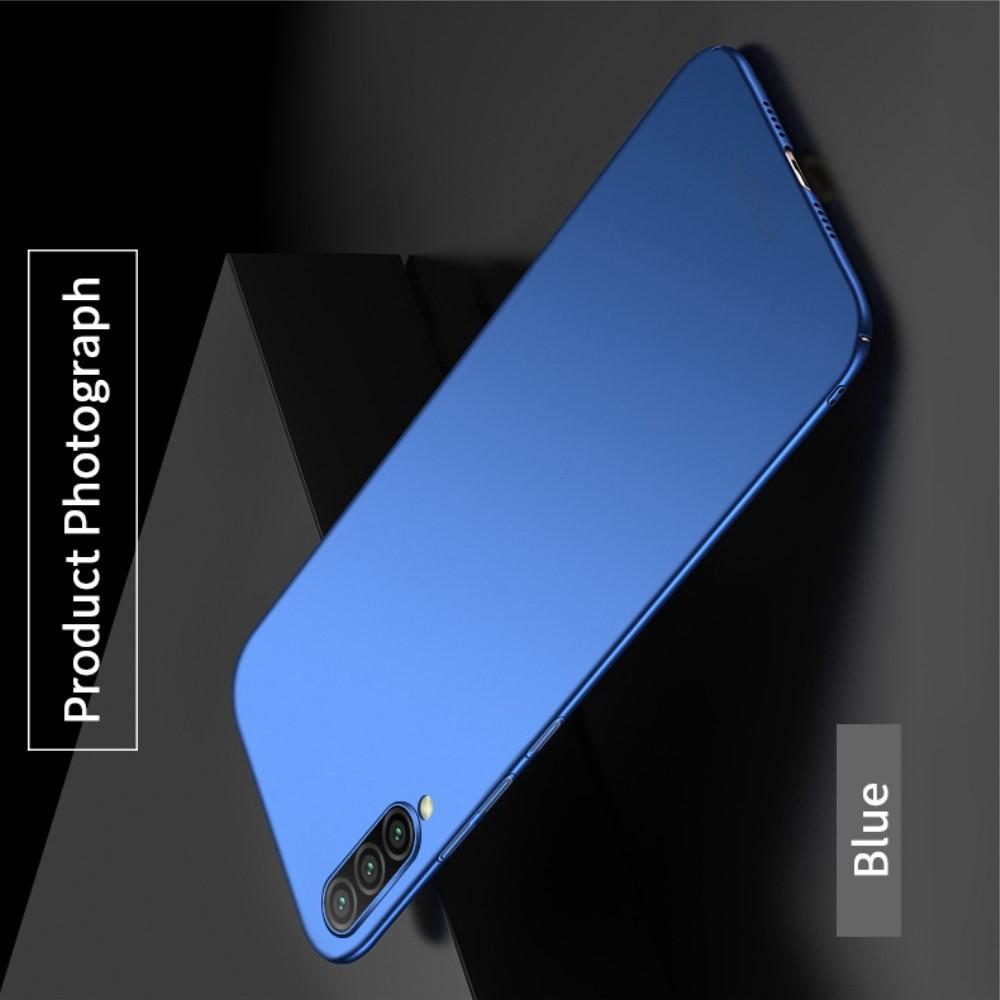 Ультратонкий Матовый Кейс Пластиковый Накладка Чехол для Xiaomi Mi 9 Lite Синий