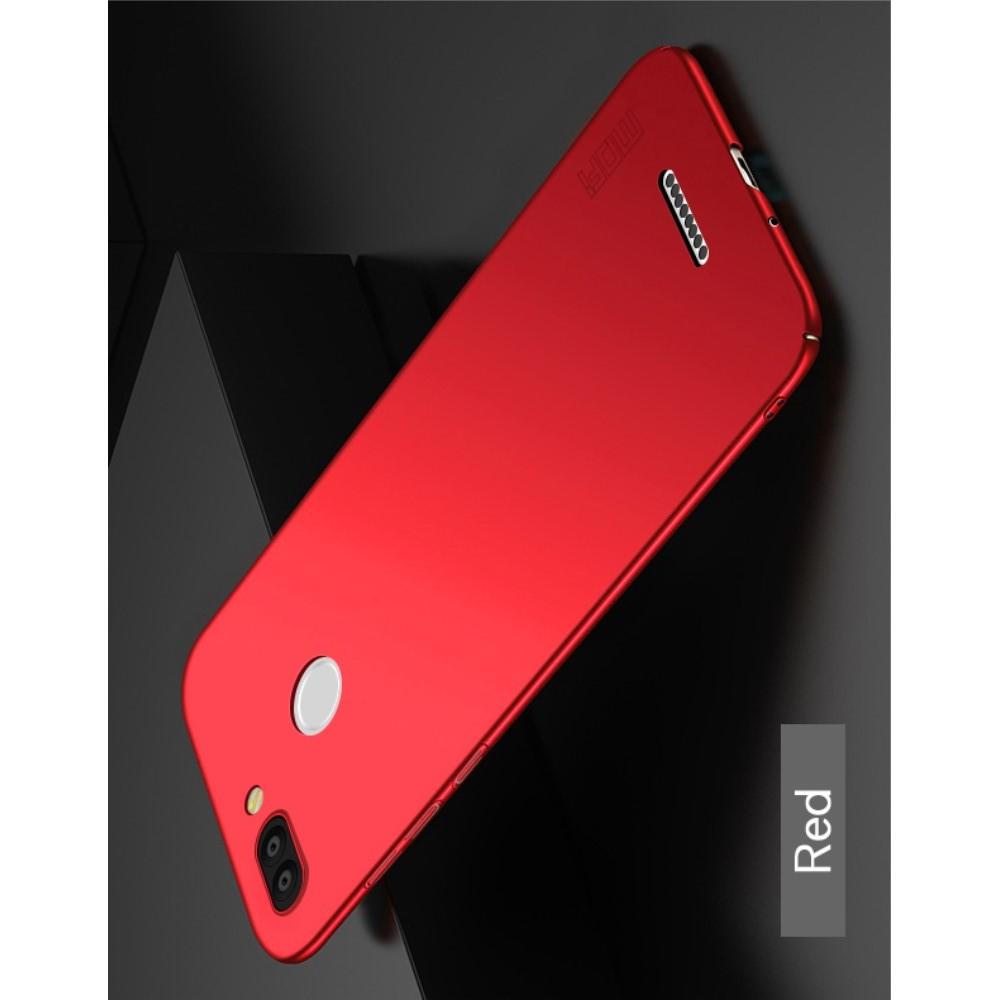 Ультратонкий Матовый Кейс Пластиковый Накладка Чехол для Xiaomi Redmi 6 Красный