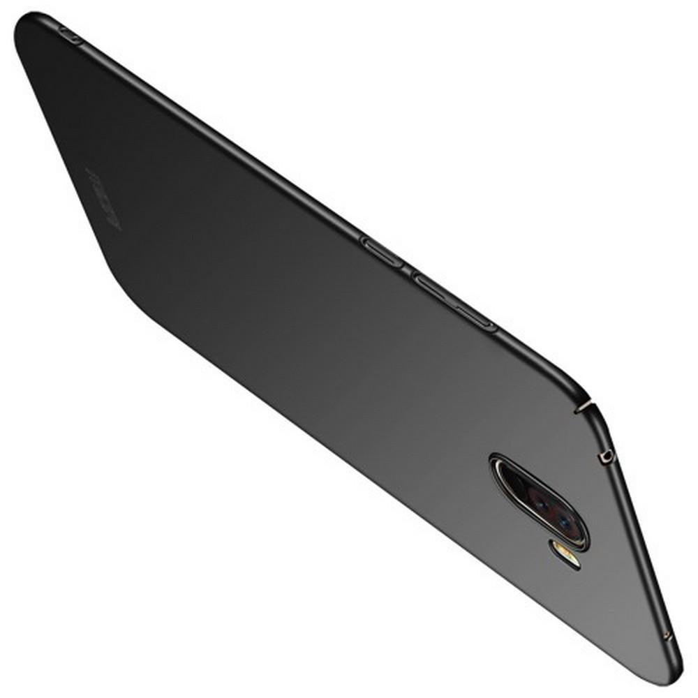Ультратонкий Матовый Кейс Пластиковый Накладка Чехол для Xiaomi Redmi Note 8 Pro Черный