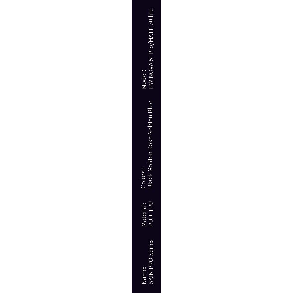 Вертикальный флип чехол книжка с откидыванием вниз для Huawei Mate 30 Lite - Черный