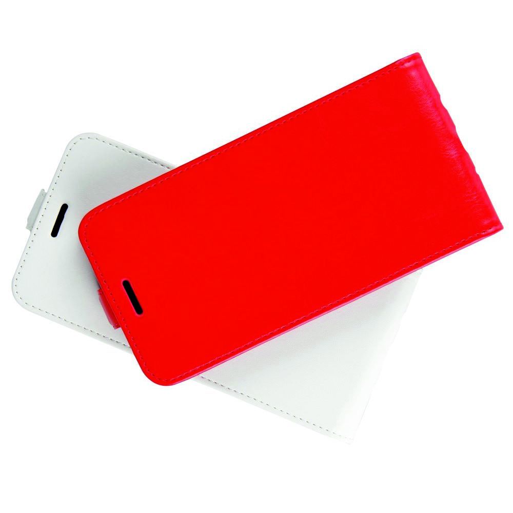 Вертикальный флип чехол книжка с откидыванием вниз для Huawei Mate 30 Pro - Красный
