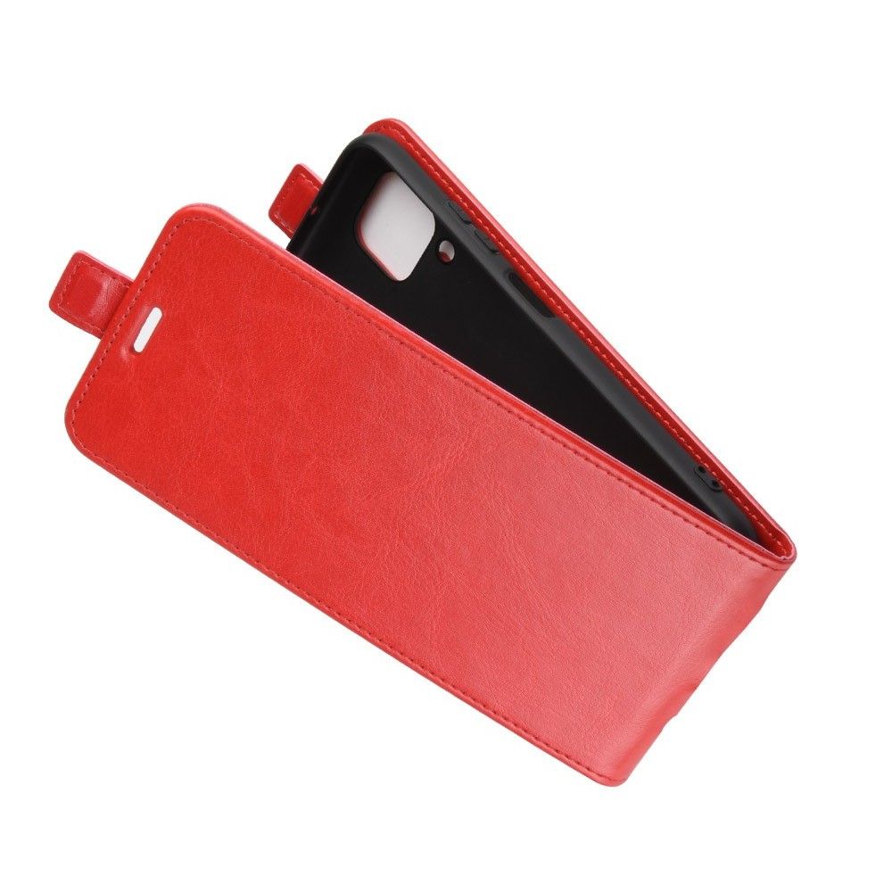 Вертикальный флип чехол книжка с откидыванием вниз для Huawei P40 Lite - Красный