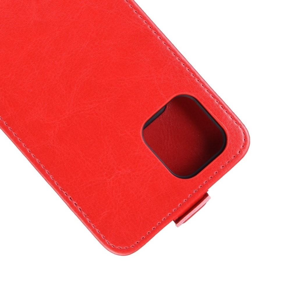 Вертикальный флип чехол книжка с откидыванием вниз для iPhone 11 Pro - Красный