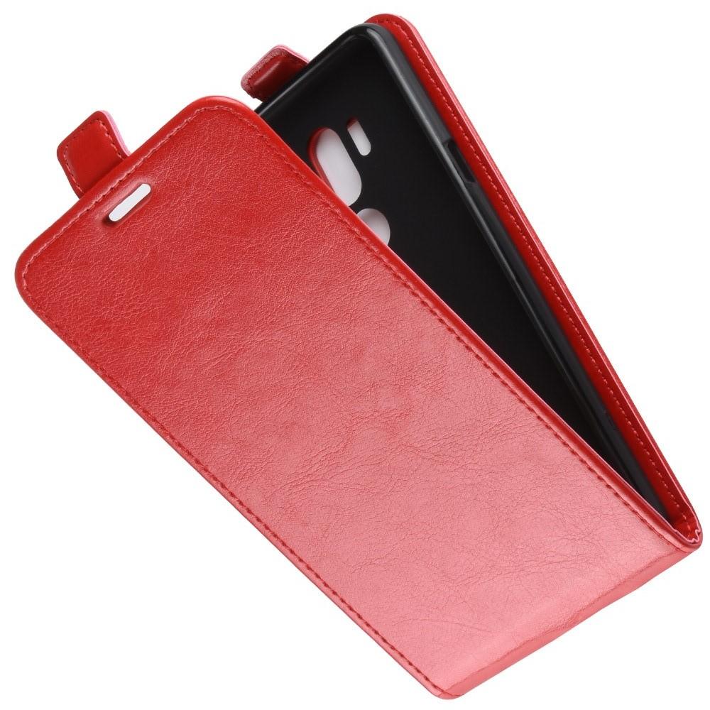 Вертикальный флип чехол книжка с откидыванием вниз для LG G7 ThinQ - Красный
