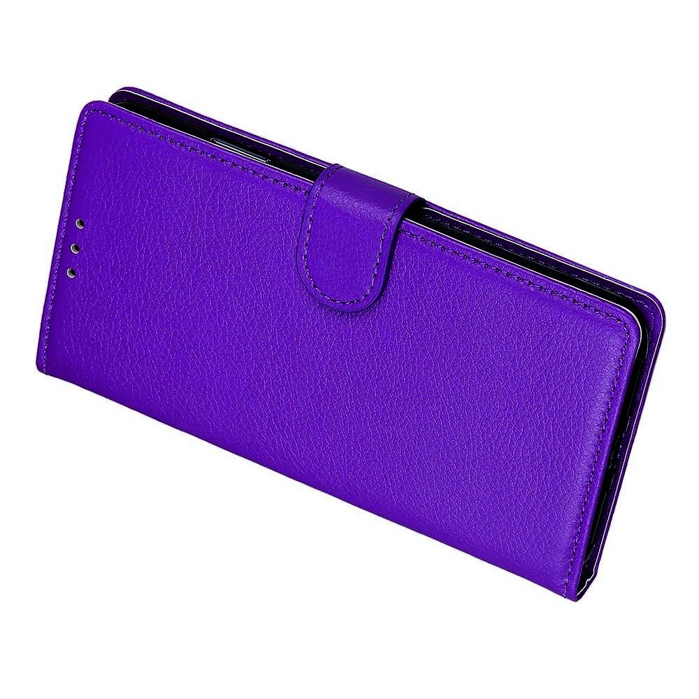 Вертикальный флип чехол книжка с откидыванием вниз для LG G8X ThinQ - Фиолетовый