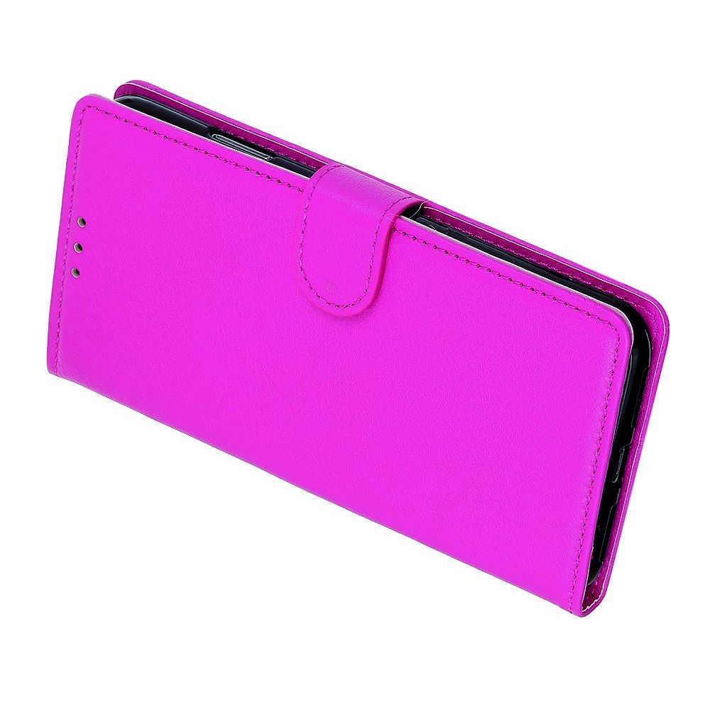 Вертикальный флип чехол книжка с откидыванием вниз для LG G8X ThinQ - Розовый